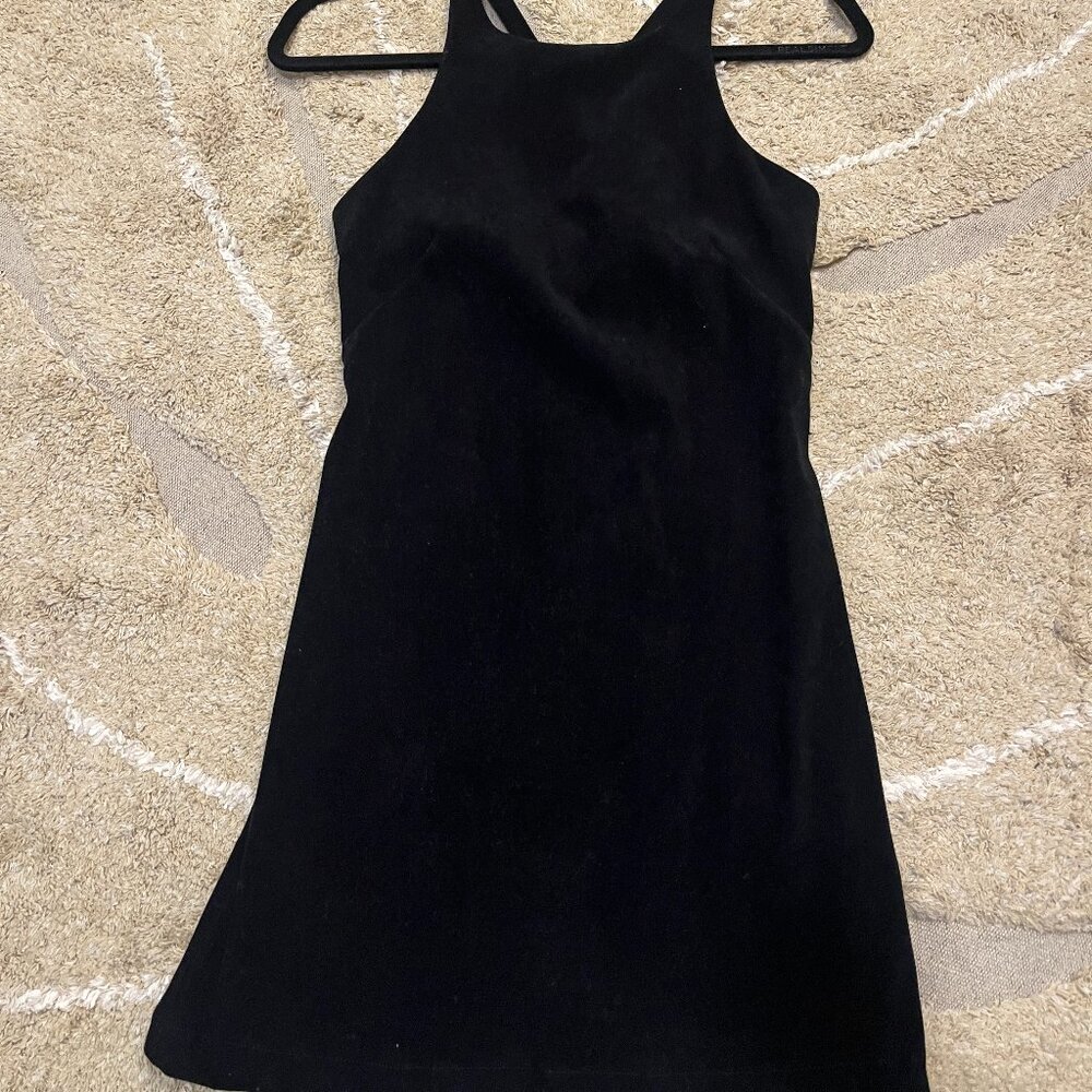 Faux Suede Mini Dress